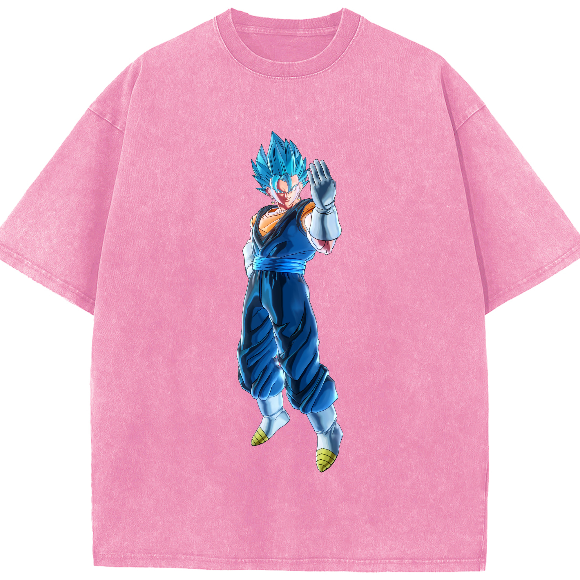 （画像用） ドラゴンボール ベジット DRAGON BALL Vegetto 綿100% ヴィンテージ風 半袖Tシャツ（フロントプリント）